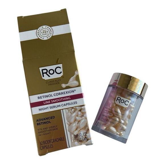 RoC Retinol Correxion Line Smoothing Night Serum Capsules - Picture 1 of 3